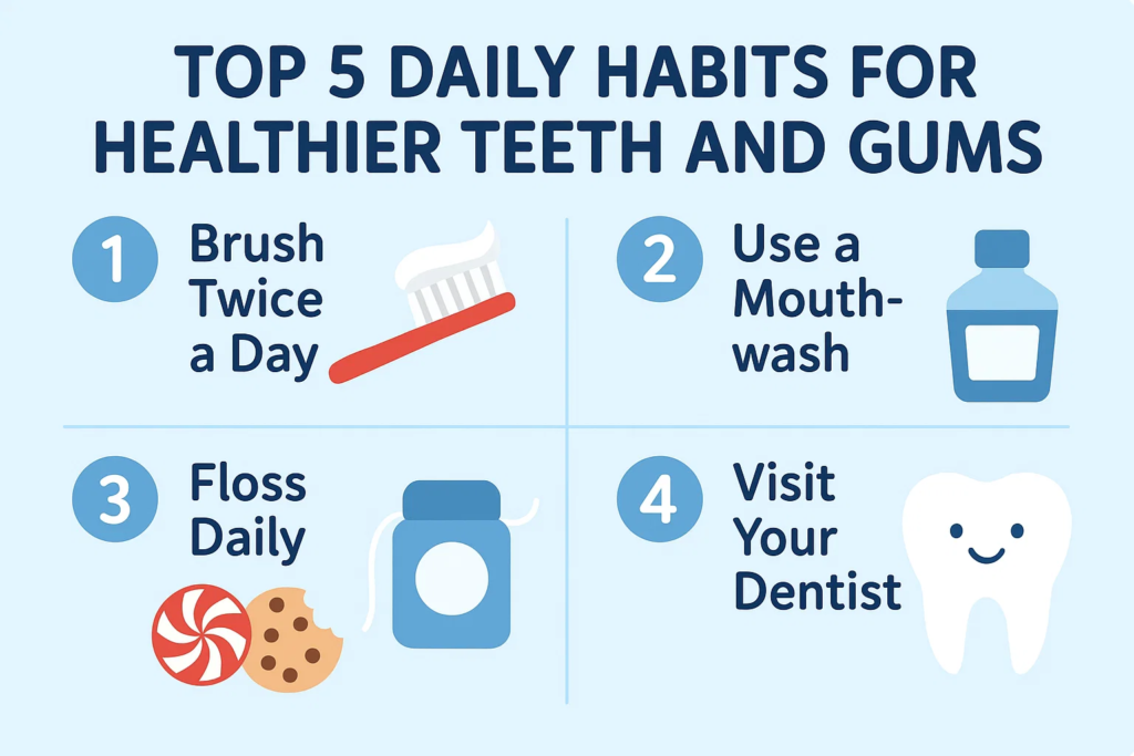 Top 5 Daily Habits for Healthier Teeth and Gums