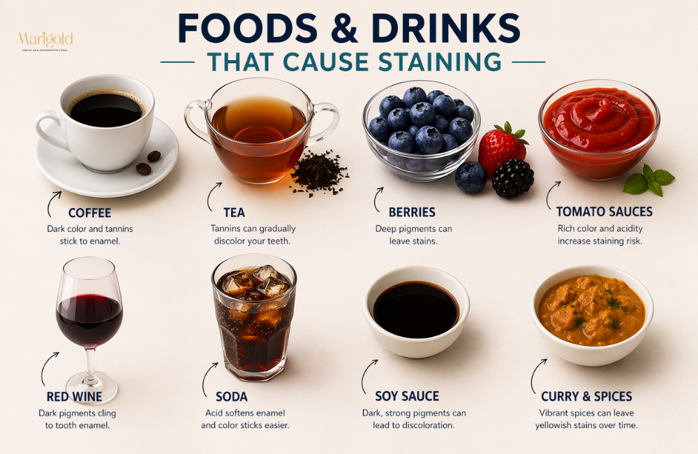 food and drink that causes drinks that causes staining