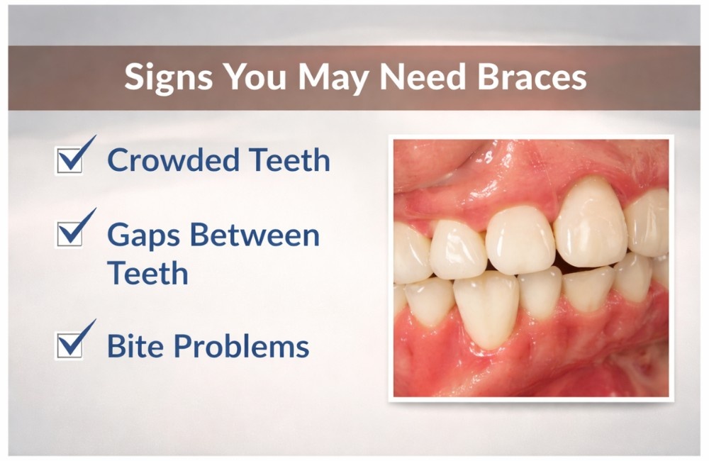 Sign you may need braces