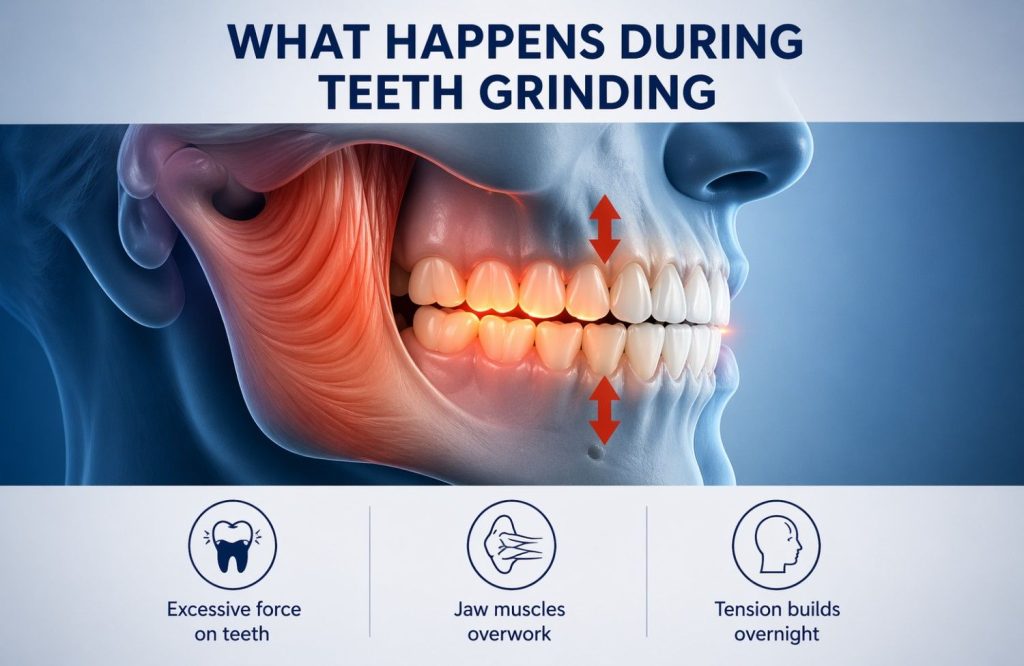 what happen during teeth grinding