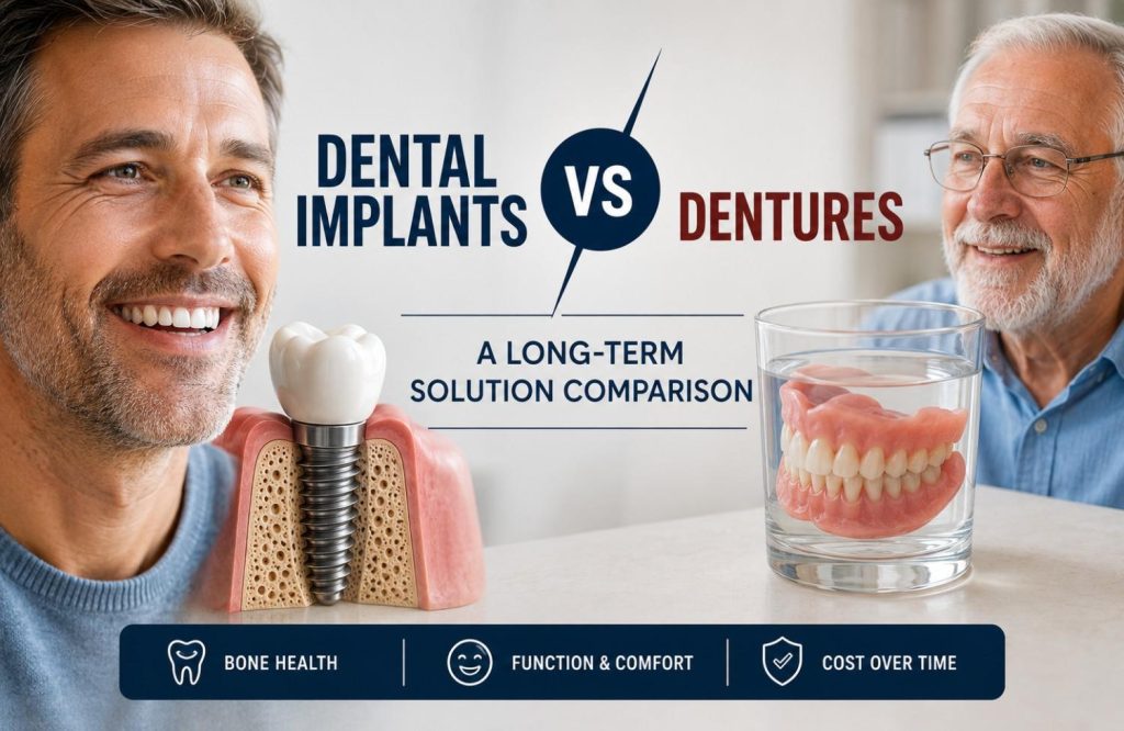 Dental Implants vs Dentures