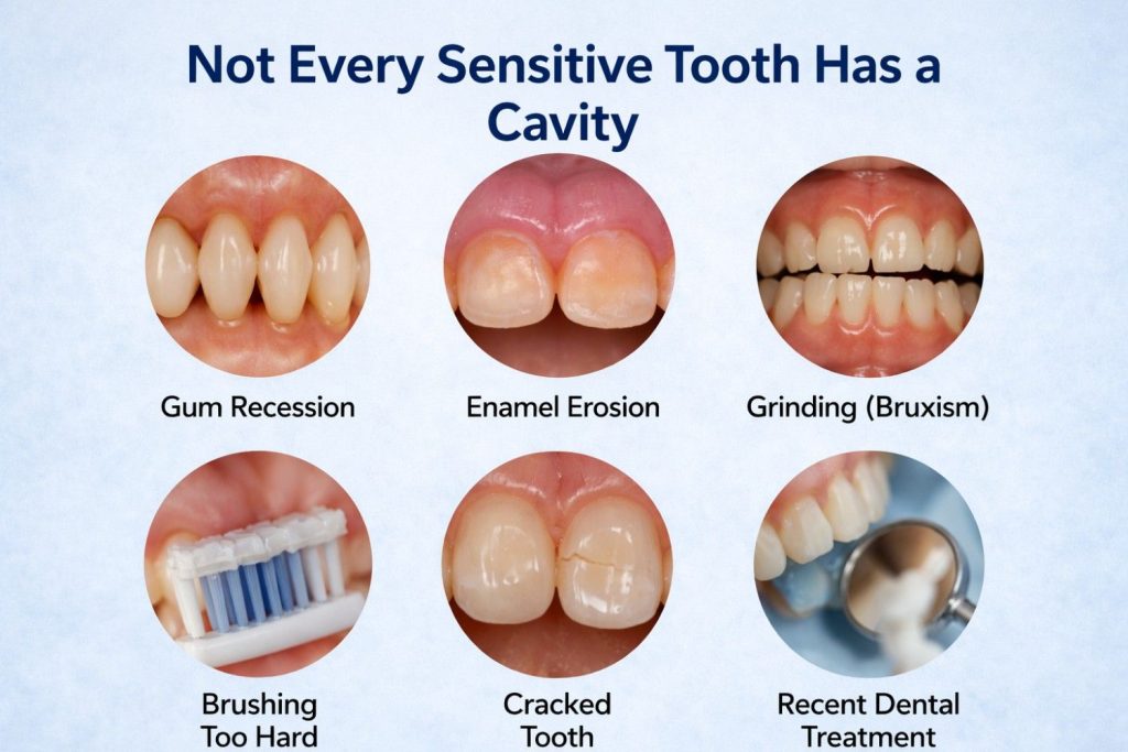 not every sensitive tooth has a cavity