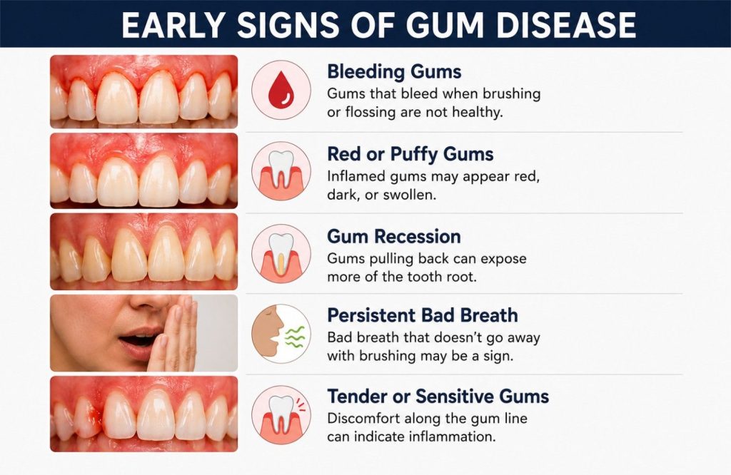sign of gum diseases