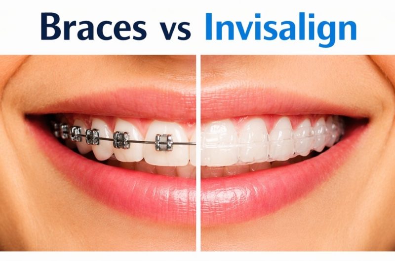 braces vs Inviaslign