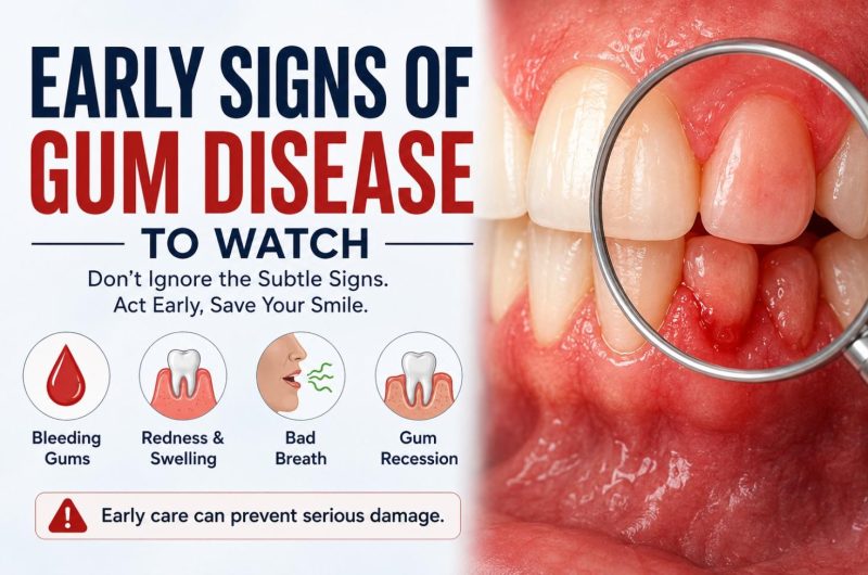 early sign of gum diseases