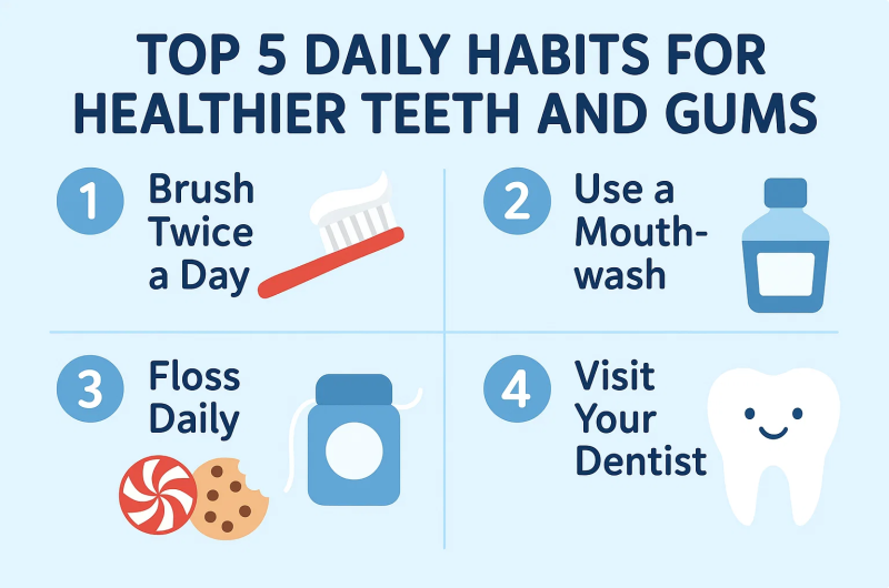 Top 5 Daily Habits for Healthier Teeth and Gums
